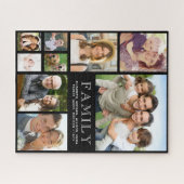 家族9フォトコラージュ ジグソーパズル (横)