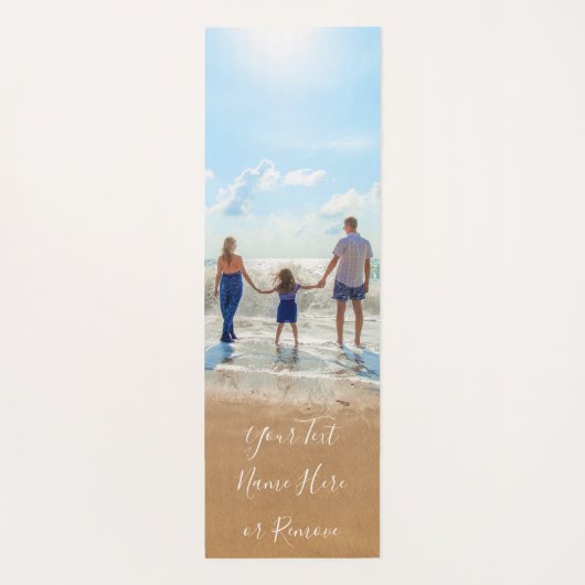 家族 – カスタム写真と文字 – 自分のデザイン  ヨガマット (裏面)