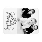 家族 – カスタム写真 マグネット (横)