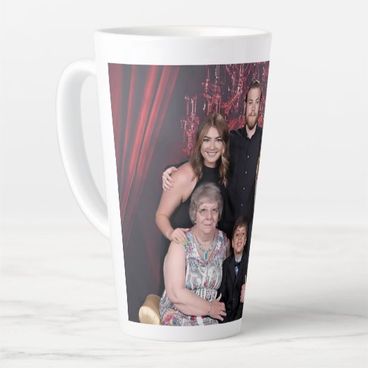 家族 カフェラテマグ (左アングル)