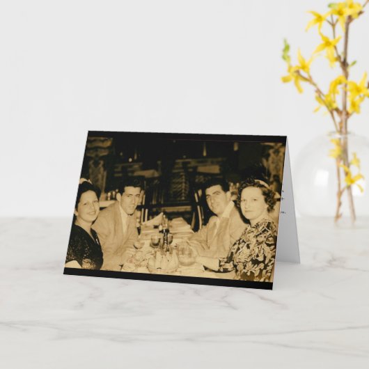 家族 カード (黄色い花)