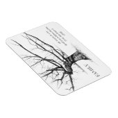 家族:ガールツリー:愛、団結:鉛筆スケッチ マグネット (右側)