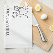 家族 キッチンタオル (四つ折り)