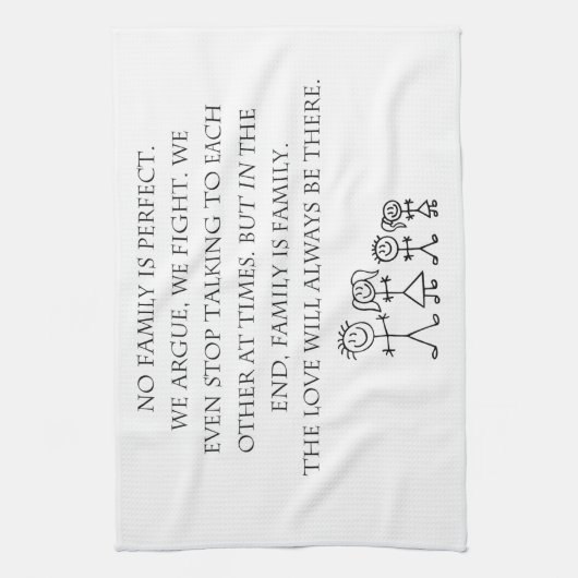 家族 キッチンタオル (縦)