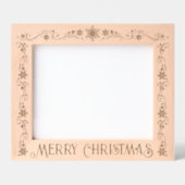 家族、チーム、友人、オフィスからのメリークリスマス レーザー彫刻フレーム (正面)