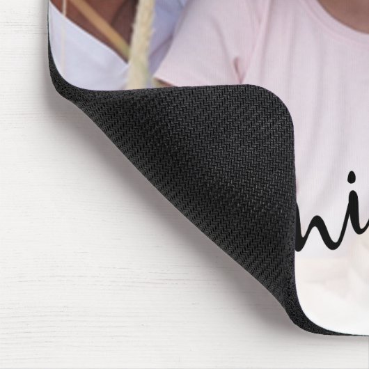 家族、パーソナライズされたカスタムフルフォト マウスパッド (コーナー)