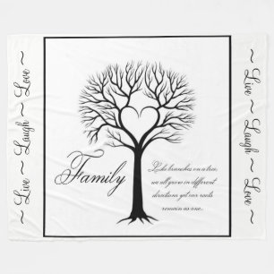 家族 フリースブランケット