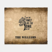 家族 フリースブランケット (正面(横))