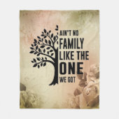 家族 フリースブランケット (正面)