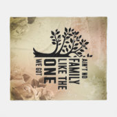 家族 フリースブランケット (正面(横))