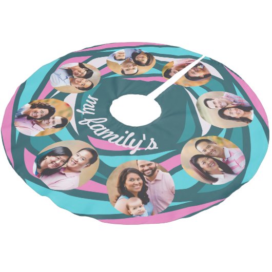 家族 ブラッシュドポリエステルツリースカート (アングル)