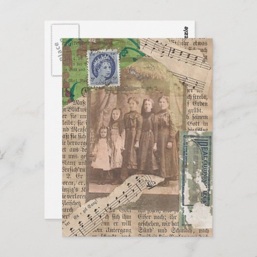 家族 ポストカード (正面/裏面)