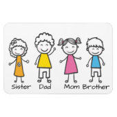 家族 マグネット (横)