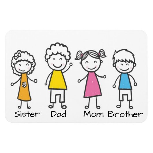家族 マグネット (横)