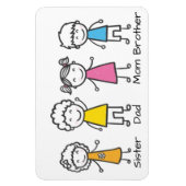 家族 マグネット (縦)