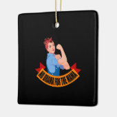 家族 – ママのためのドラマなし セラミックオーナメント (左)