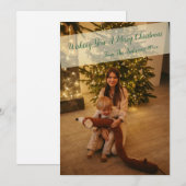 家族 ミニマリスト フォト シーズンカード (正面/裏面)