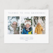 家族 ミニマリスト 3枚の写真 コラージュ 記念品 ポストカード (正面)