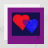 「家族」ミリアム・キルマーの父・母・子 招待状 (正面/裏面)