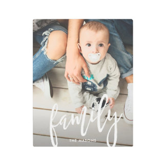 家族 メタルプリント