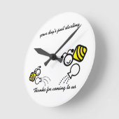 家族 ラウンド壁時計 (傾斜)