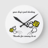 家族 ラウンド壁時計 (正面)