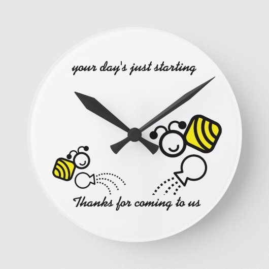 家族 ラウンド壁時計 (正面)