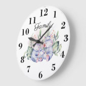 家族 ラージ壁時計 (傾斜)