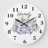 家族 ラージ壁時計 (正面)
