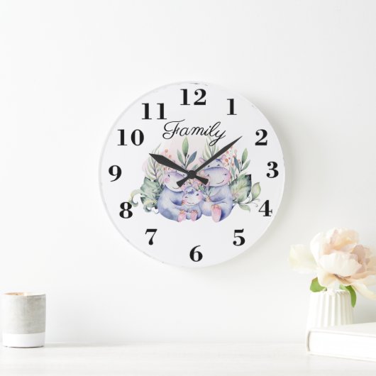 家族 ラージ壁時計 (ホーム)