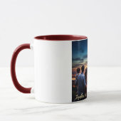 家族「一緒に私たち祝の自由」花火 マグカップ (左)