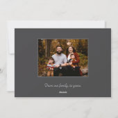 家族、友人のためのクリスマスグリーティングカード – Gray シーズンカード (裏面)