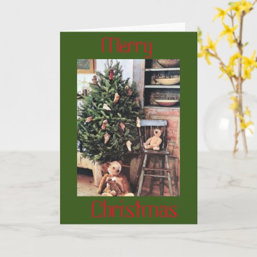 家族、友人、幸せを願うクリスマス カード (黄色い花)