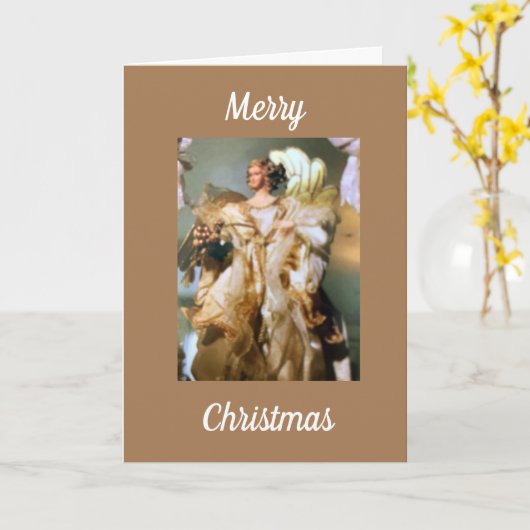 家族、友人、幸せを願うクリスマス カード (黄色い花)