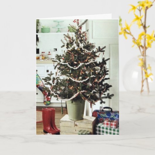 家族、友人、幸せを願うクリスマス カード (黄色い花)