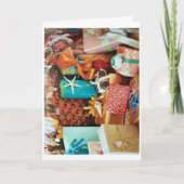 家族、友人、幸せを願うクリスマス カード (正面)