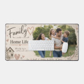 家族 | 家庭生活 | カスタムフォト デスクマット (キーボード&マウス)