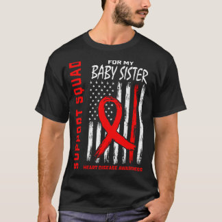 家族 赤ちゃん 妹 ハートディジーズ啓発フラグ バ Tシャツ