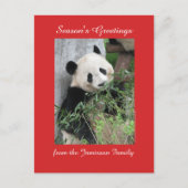 家族、郵便はがきからの季節のごあいさつ シーズンポストカード (正面)