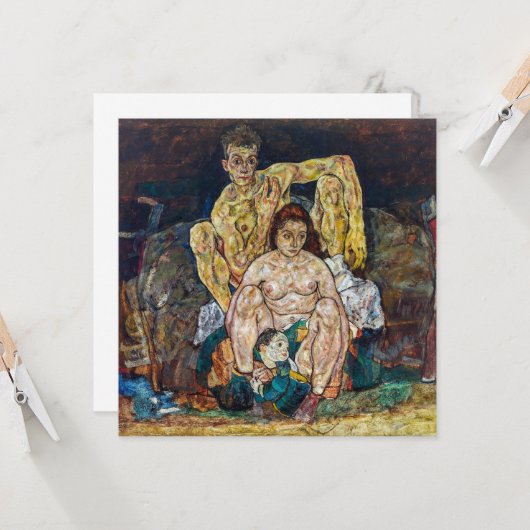 家族 | Egon Schiele | カード (正面/裏面インサイチュ)