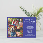 家族BBQ 7月4日 招待状 (スタンド正面)