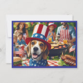 家族BBQ 7月4日 招待状 (裏面)