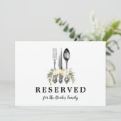 家族etcカード編集可能なカトラリー予約記号 (スタンド正面)