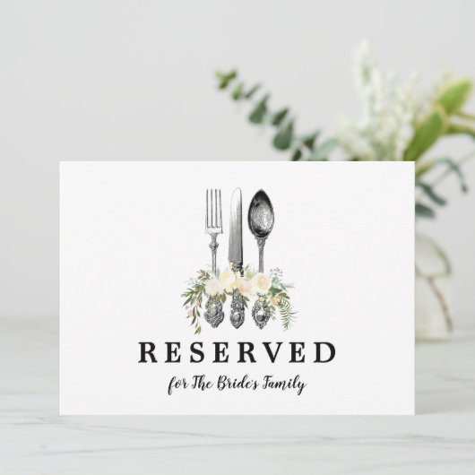 家族etcカード編集可能なカトラリー予約記号 (スタンド正面)