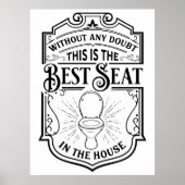 家最高ののバスルームおもしろいユーモアのポスター ポスター (正面)