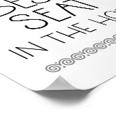 家最高ののバスルームのおもしろい席 ポスター (角)