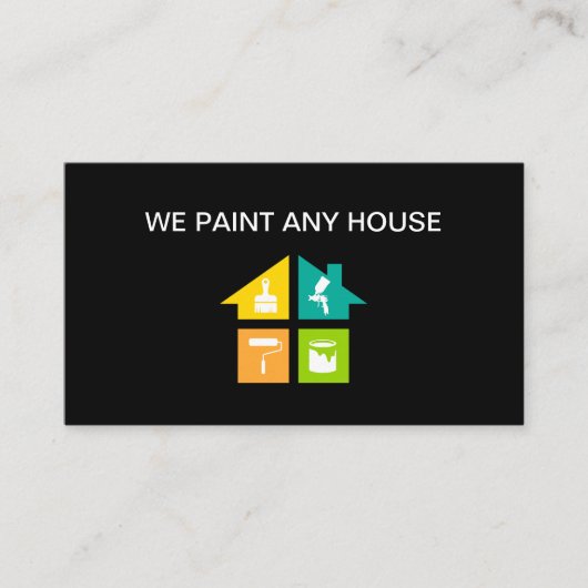 家最高の屋のモダン名刺 名刺 (正面)