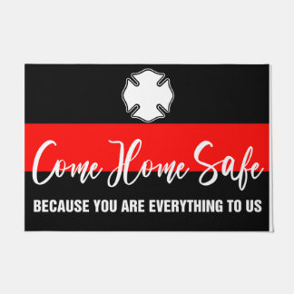 家来は安全であなたはすべては私たちに ドアマット