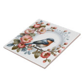 家業セラミックを作るかわいい鳥好き タイル (側面)