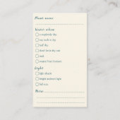 家気に屋工場注文のおもしろいガイド エンクロージャーカード (裏面)